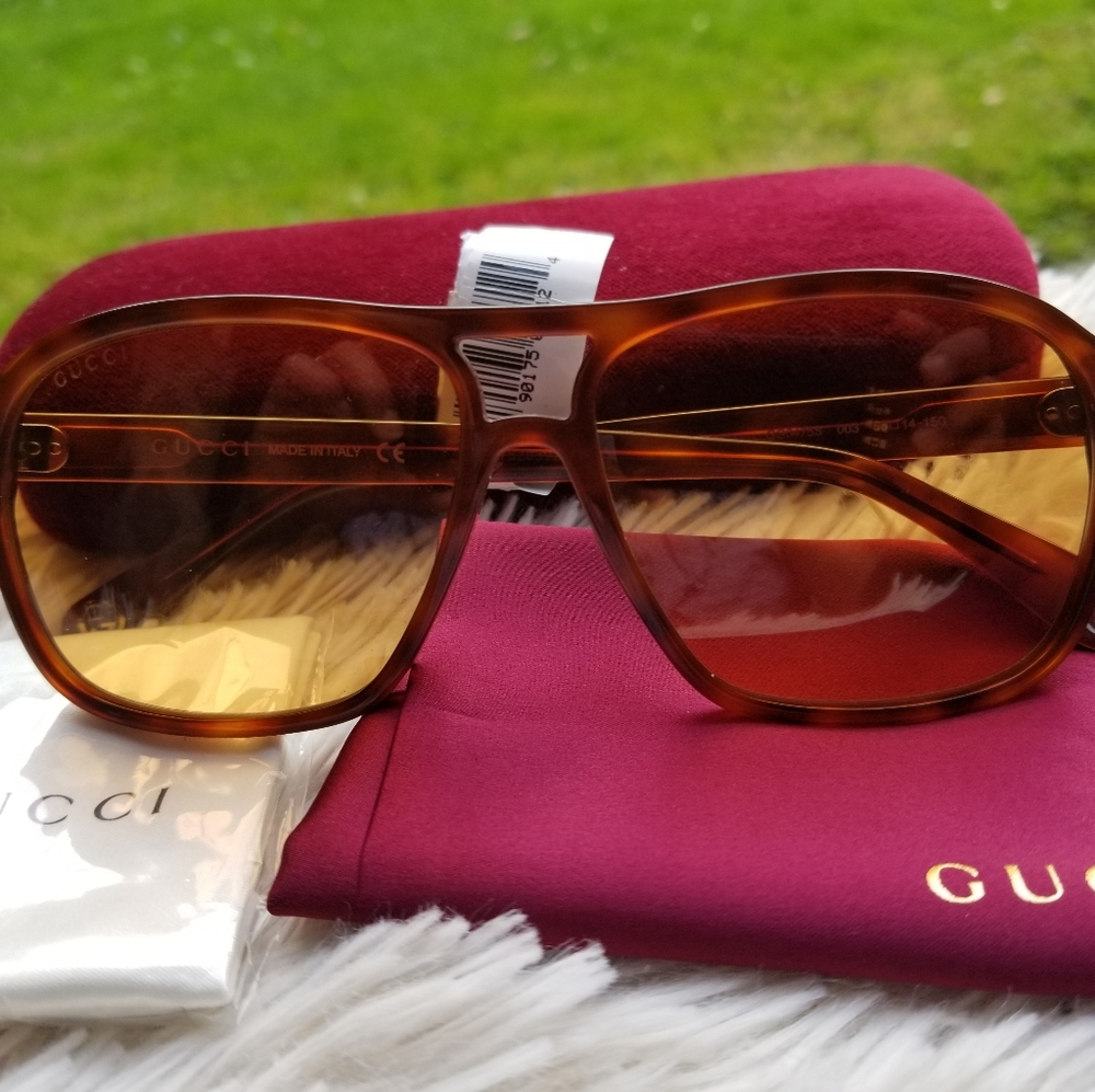BNWT GUCCI AVIATOR SUNGLASS